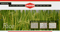 Desktop Screenshot of jagdishricemill.com