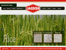 Tablet Screenshot of jagdishricemill.com